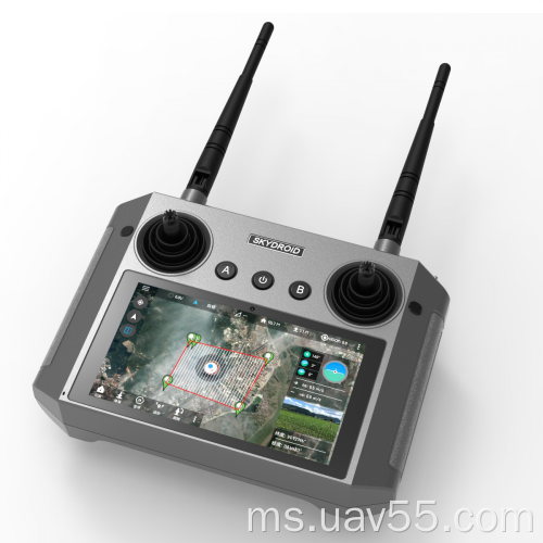 Skydroid H12 2.4GHz 12Ch Remote Control Receiver/Mini Camera/Digital Map Transmission untuk Drone Penyemburan Pertanian